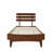 Caden Solid Wood Platform Bed with Adjustable Headboard, Mid-Century Modern-482096208-482096222