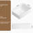 Rectangular Above Counter White Ceramic Vessel Sink For Modern Bathroom Vanity | Gift Idea