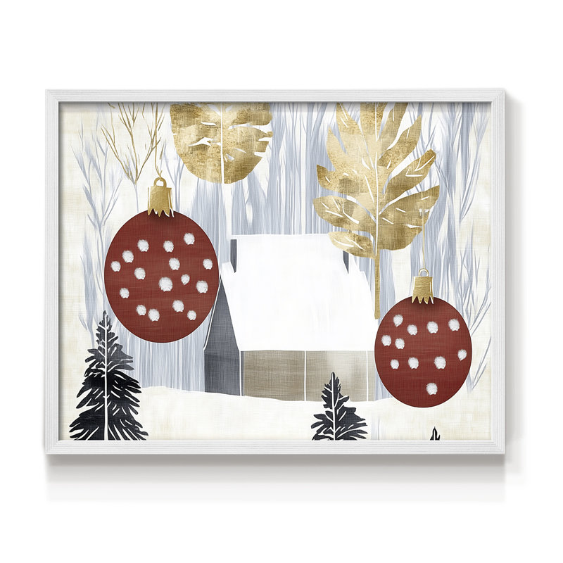 Art de Noël - CCIX - Reproduction encadrée - Restickable, H 16 po x l 20 po, White