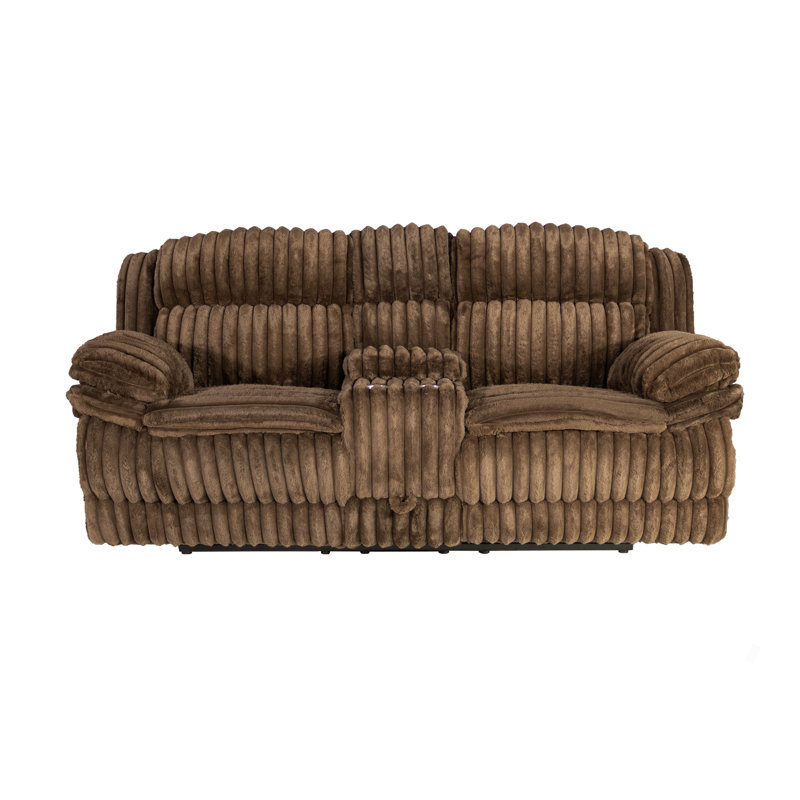 Causeuse inclinable avec boîte de rangement Living, Chocolat