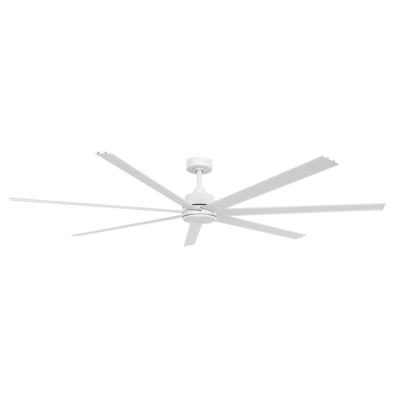 Ventilateur de plafond intérieur / extérieur de 72 po avec lumière et télécommande Atlanta, Blanc