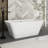 59" White Acrylic Freestanding Bathtub