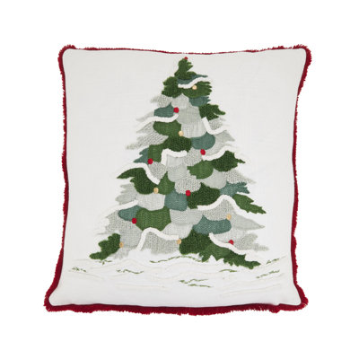 Christmas Tree Throw Pillow Cover