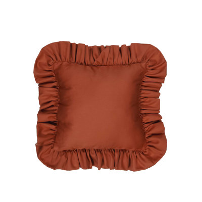 Solid Cotton Reversible Throw Pillow