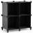 Sorbus Cube Storage Organizer – 4 Pack - Waterproof Cubby Shelf for Closet, Toys, Books, Shoes, Décor – Space-Saving Bookshelf for Bedroom, Living Room, Kids’ Room, or Office, Black, Set of 4-124197963-133792622