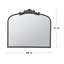 Console de 40 po x 31 po à conception arquée et miroir de style classique pour salle de bain-1082320189