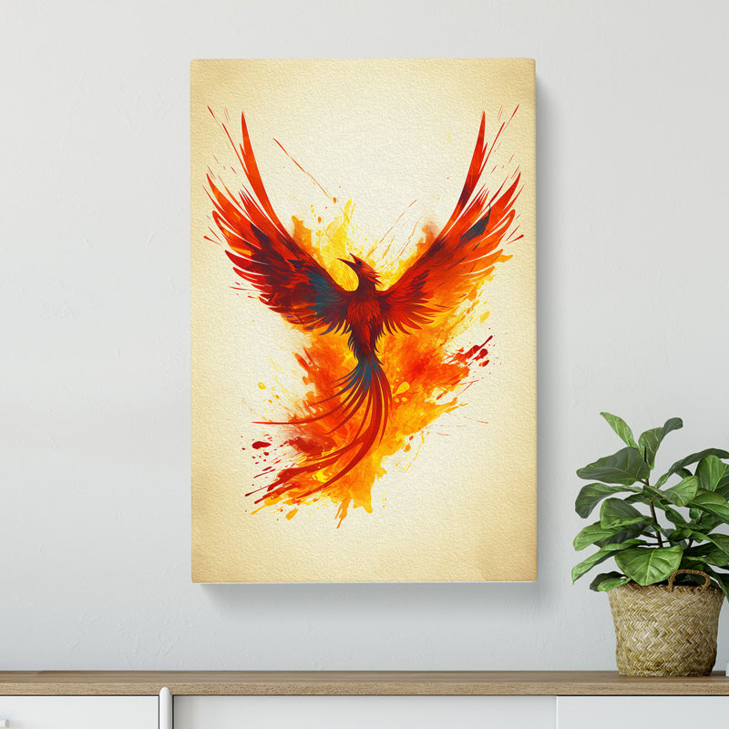 Phoenix Minimalism - Wrapped Canvas, 76cm H x 50cm W x 3cm D