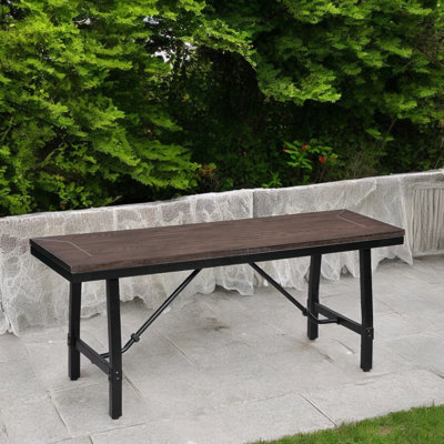 Mariatu Oak & Black Finish Bench