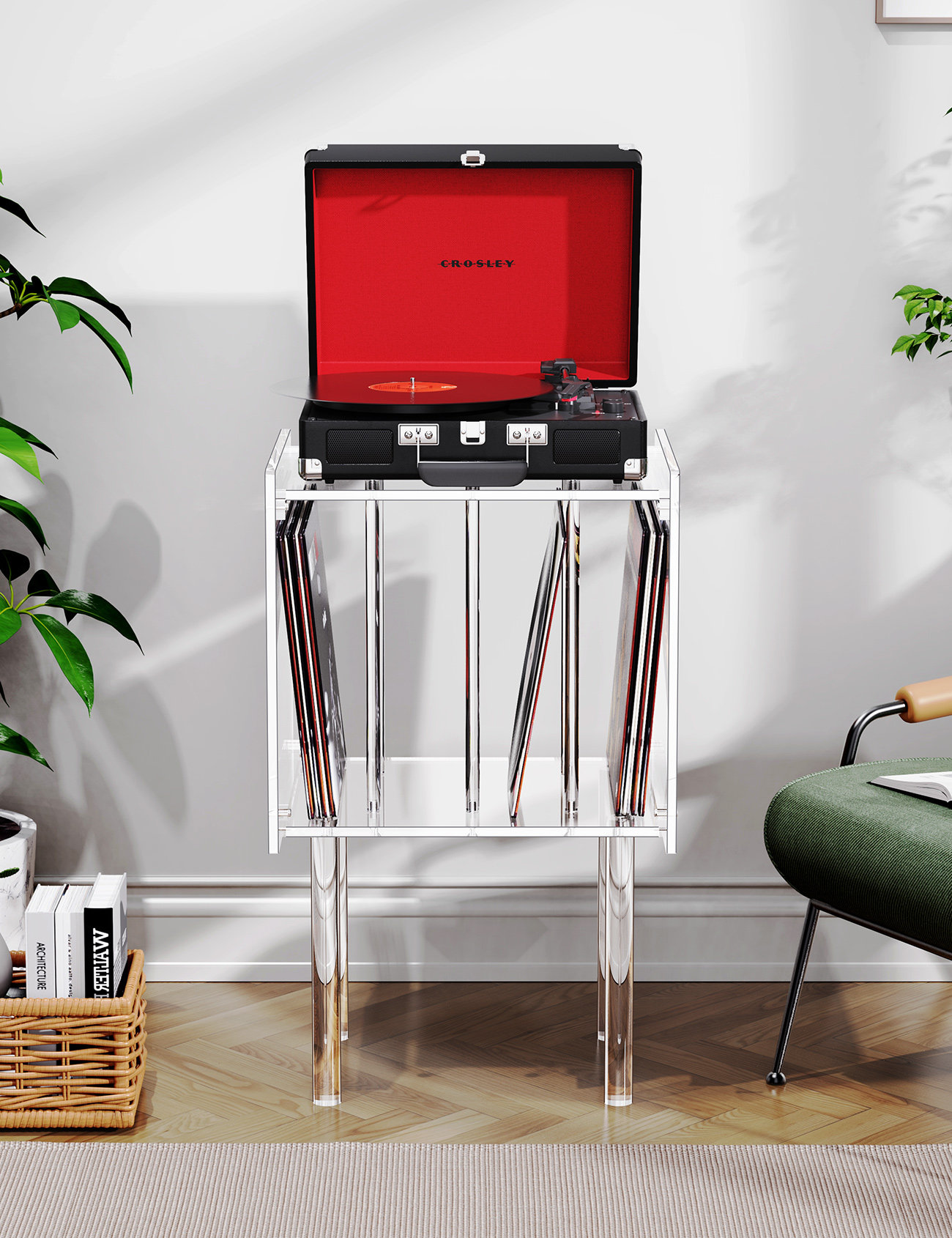 solaround Audio Rack, Acrylic Record Player Table & Reviews | Wayfair
