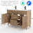 Marilyse 48" Freestanding Double Sink Bathroom Vanity With Resin Top, Anti-shock, Water Saving Faucet, Pop Up Drain