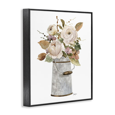 Rustic Can of Flowers Giclee Art, design by Livi Finn