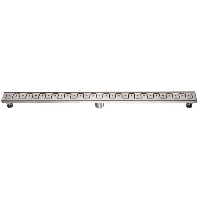 Congo-Chambeshi River Series 47 Inch Long Stainless Steel Linear Floor Shower Drain