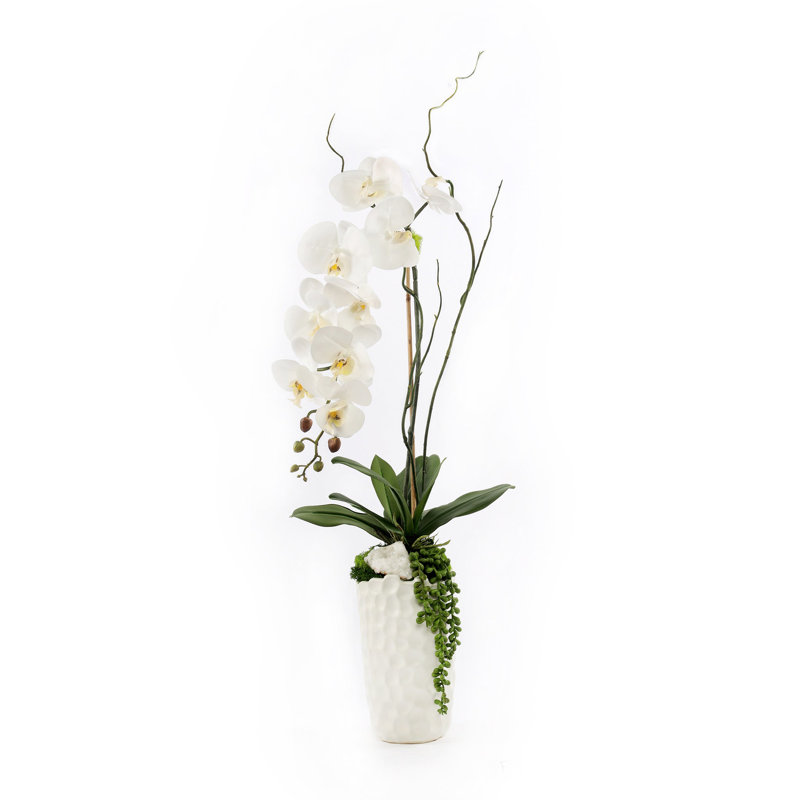 Orchid Faux Floral in Vase