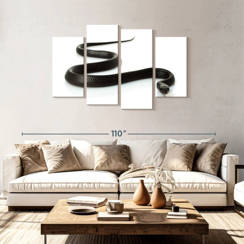 Eastern Indigo Snake, 48" H x 75" W