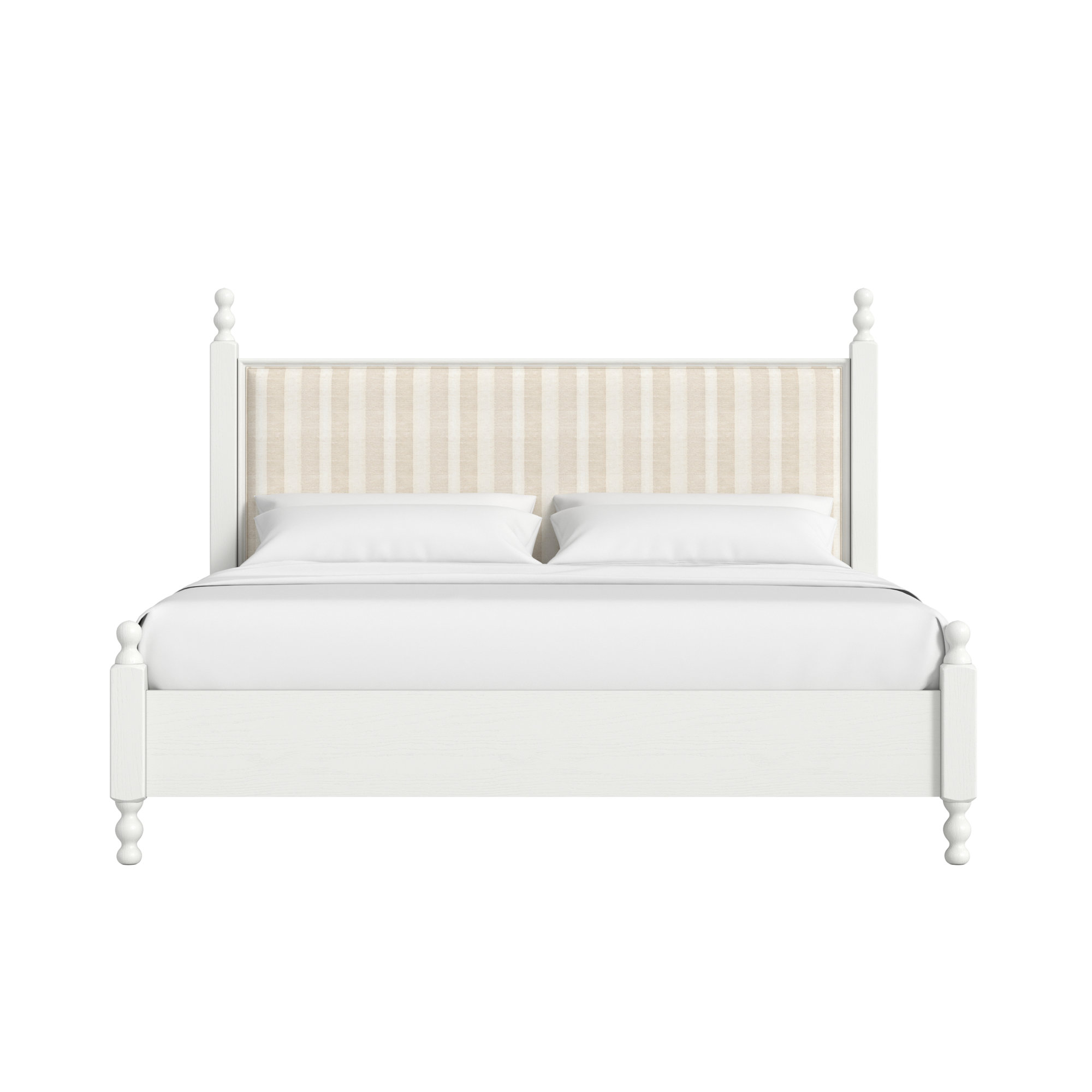 Haven Uph Finial Bed, King