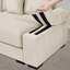 Fauteuil surdimensionné en velours côtelé avec repose-pieds -1516888304