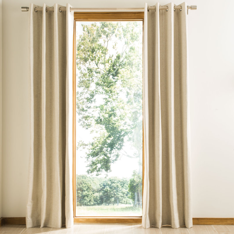 Polyester Room Darkening Curtain Single Panel, 84" L x 96" W