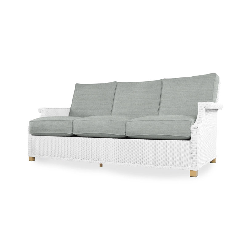 Hamptons Outdoor 3 - Seat Patio Sofa, White, Cottage Pepper