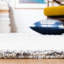 Tapis rayé en laine et coton touffeté à la main Yettem Metro-650421329