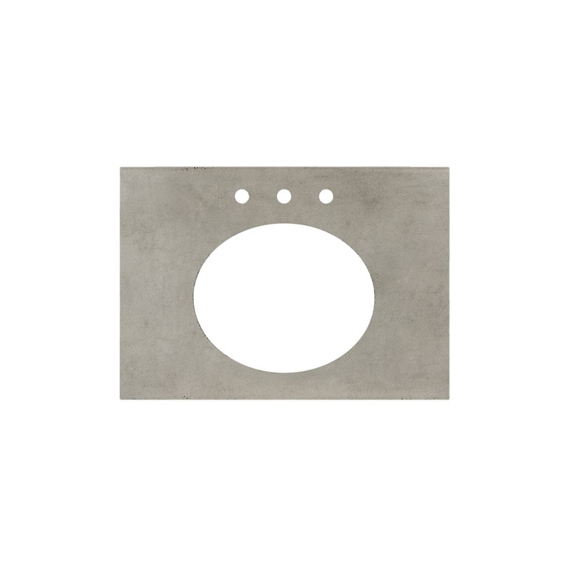 NativeStone 30.5" Single Bathroom Vanity Top, Ash