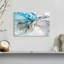 Impression sur toile bleu marbre liquide-2096851454