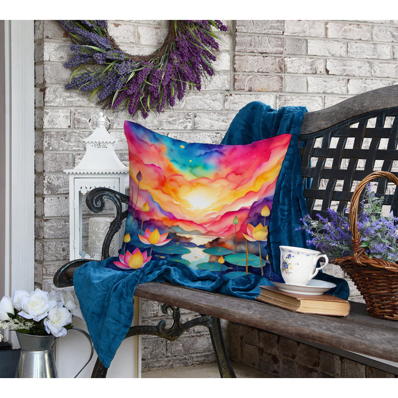 Coussin décoratif intérieur / extérieur Polyester, 18 po x 18 po