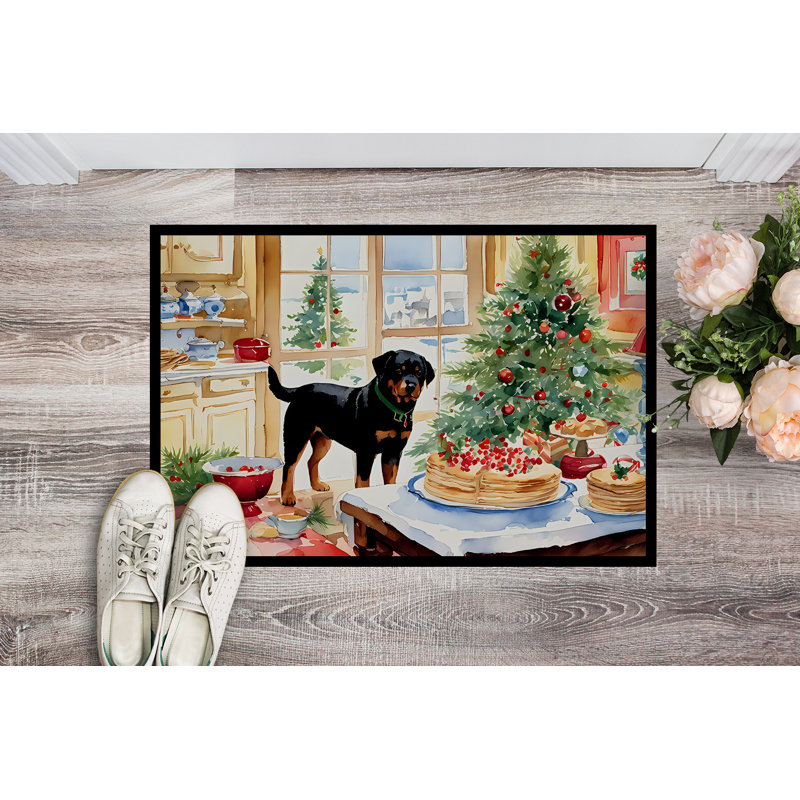 Paillasson Rottweiler Junya DAC3876, L 24 po x L 36 po