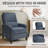 Arlan 30.3'' Wide Push Back Manual Sabri Chair-84053350