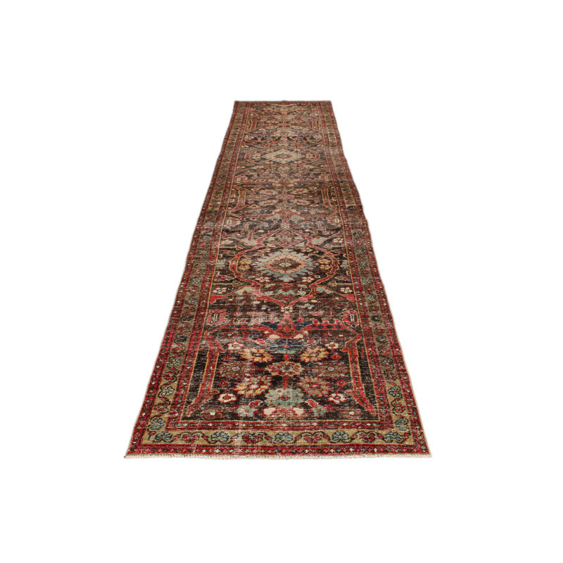 Chemin de table Oushak 3x16 brun et multicolore