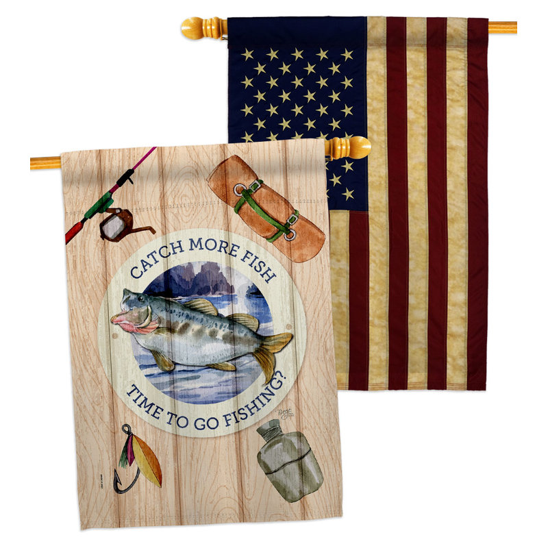 Drapeau de maison en polyester à 2 côtés 40 x 28 po