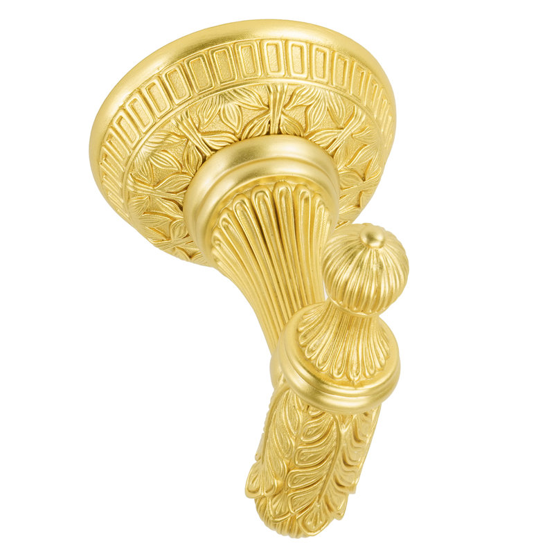 HAMPTON SMALL HOOK; SATIN GOLD FINISH, Gold