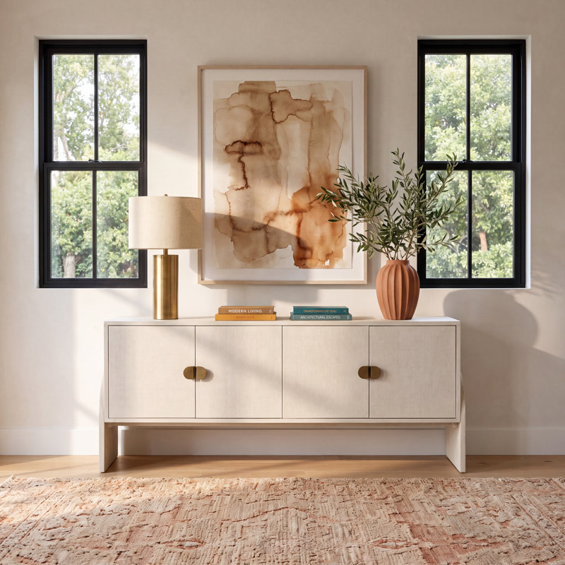 Algiers Charleson 72" Wide Sideboard, Ivory