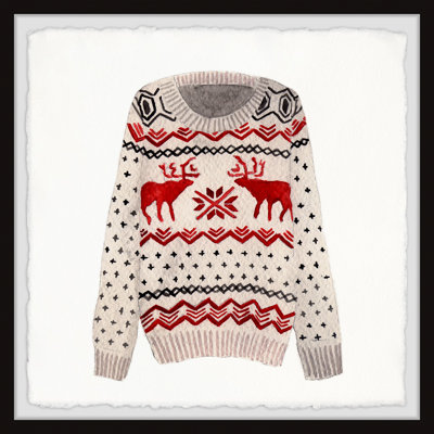 Christmas Sweaters Diptych A - 12X12