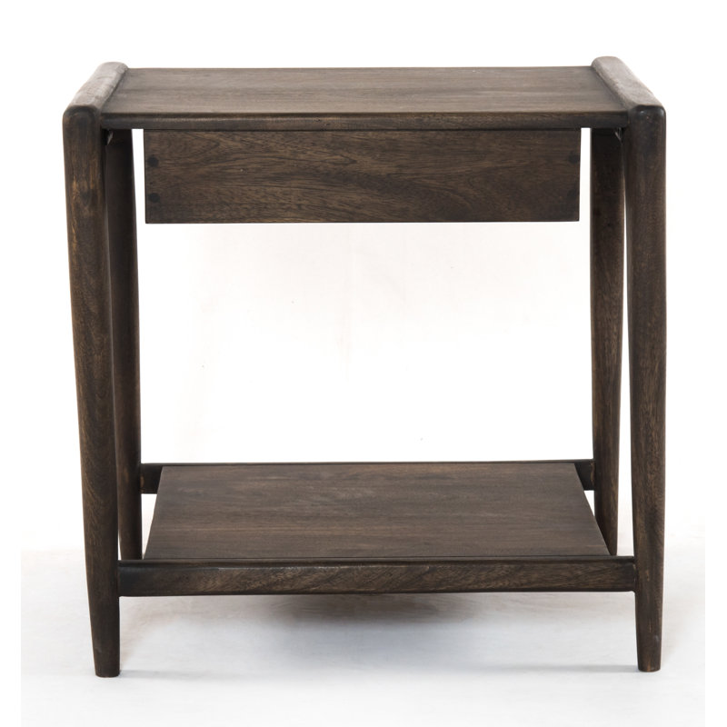Deviney 1 - Drawer Solid Wood Nightstand