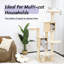 Arbre à chat en bois pour chat à plusieurs niveaux avec hamac Dujka H 67 po H