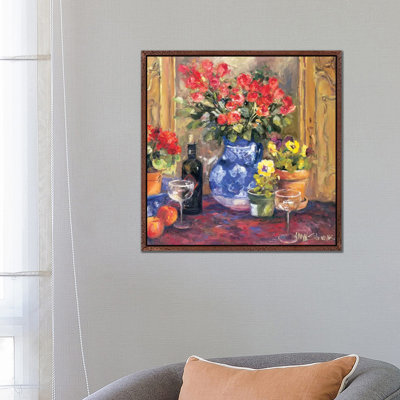 Red Flowers 1 Piece Painting on Canvas