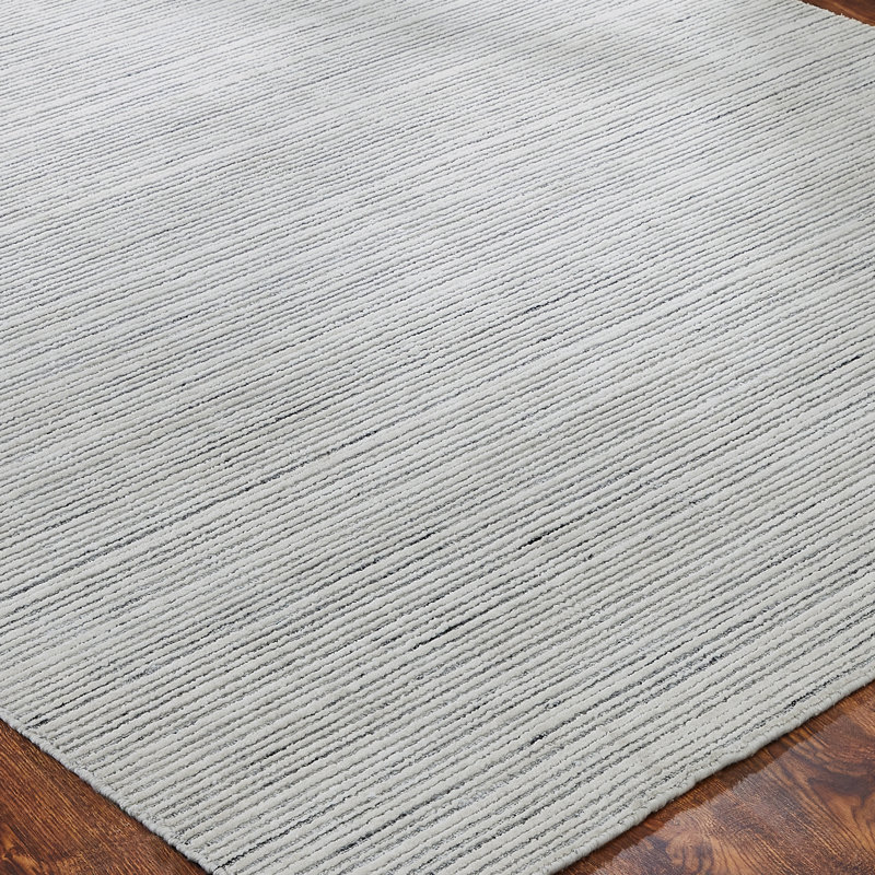 Kordel Handmade Striped Area Rug, Rectangle 6' x 9'