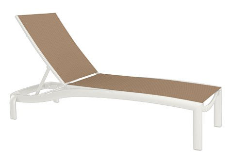 Kor Outdoor Chaise Lounge, Shell, Sparkling Water