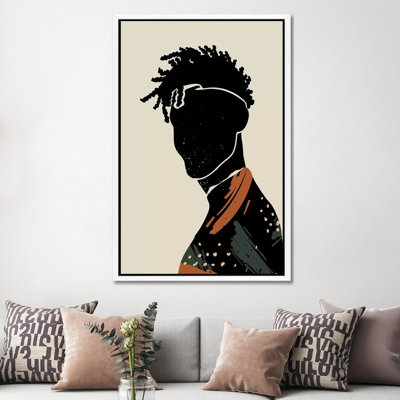 Black Hair II by Domonique Brown - Print on Canvas