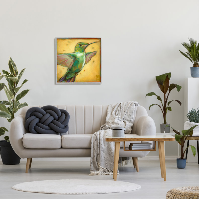 Colibri volant par Stacy Daguiar, Estampe numérique Farmhouse, H 24 po x l 24 po x P 1,5 po