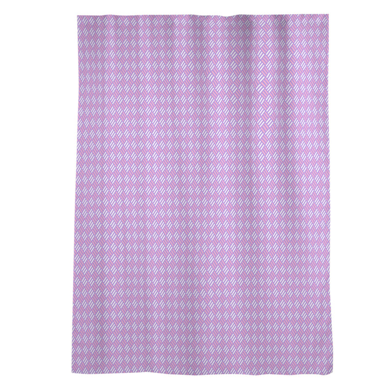 Panneau de rideau simple transparent avec passe-tringle diamants Avicia, Mauve / rose