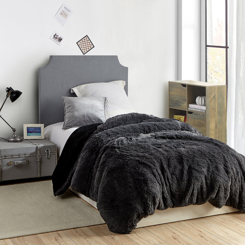Are You Kidding Posh & Luxe Polyester Duvet Cover, King Duvet Cover, Black