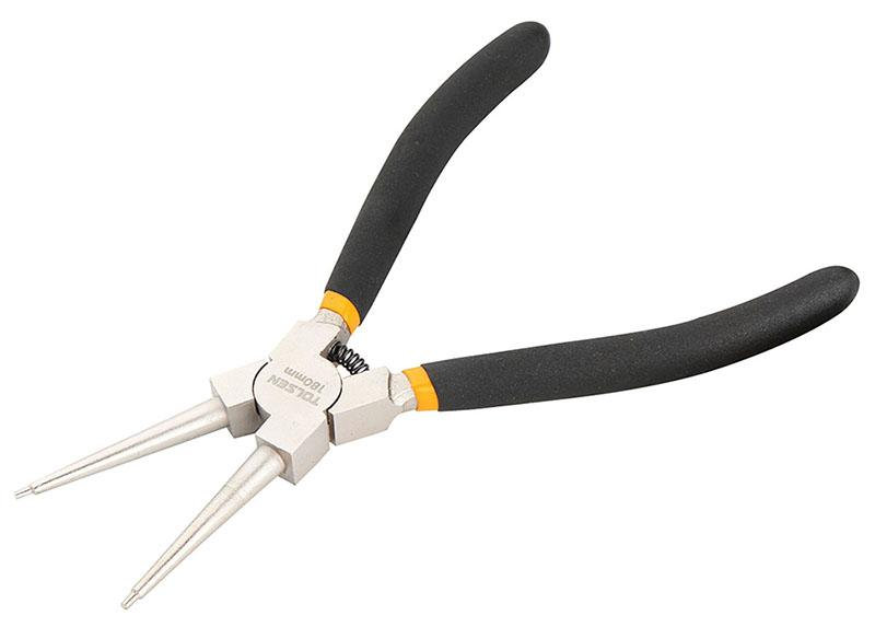 7" Internal circlip plier, straight