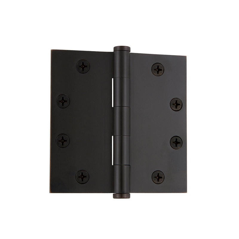 4.5'' x 4.5'' Brass Butt Bearing Hinge, Timeless Bronze