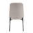Modern Curved Back Dining Chair With Metal Base - Distressed Faux Leather-1237159071