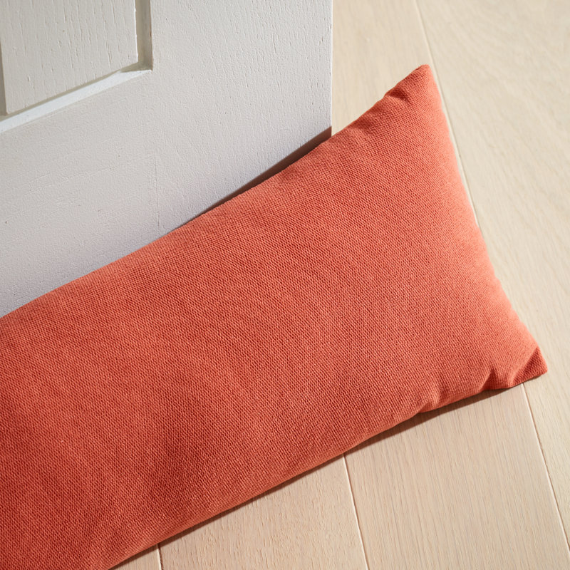 Wilson Velvet Door Draught Excluder, Orange