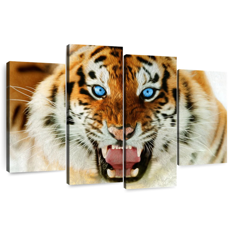 Brampt Furious Tiger, 42'' H x 68'' W