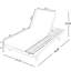 Fauteuil de jardin en bois ajustable, pliable en 2/3, noir, idéal pour se détendre au bord de la piscine ou dans le jardin. Pliable, 4 positions d'inclinaison, sommier à lattes, parfait pour l'extérieur.