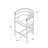 Counterheight & Barstool Boucle Fabric Chairs with Brushed Matte Chrome-1492444637-1492444630-1492444631