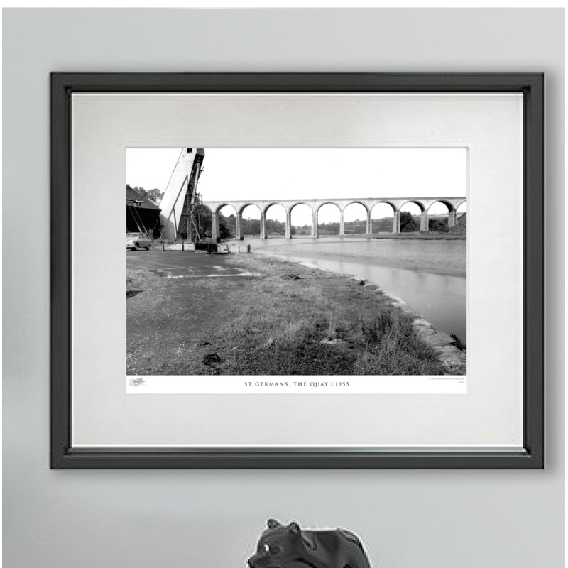 St Germans, The Quay C1955 by Francis Frith - Single Picture Frame Print, 28cm H x 36cm W x 2.3cm D